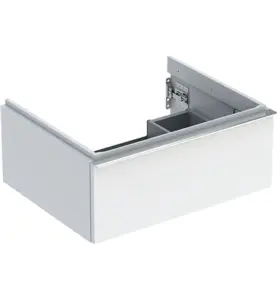 UNDERSKÅP ICON 1 LÅDA B59,2 VIT HÖGBLANK/HANDTAG BLANKFKR GEBERIT
