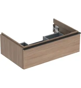 UNDERSKÅP ICON 1 LÅDA B74 EK MEL TRÄ/HANDTAG LAVA MATT GEBERIT