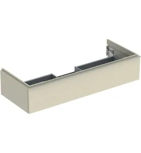 UNDERSKÅP,1 LÅDA B118,4 S.GRÅ HÖGBL/HANDTAG S.GRÅ MATT GEBERIT