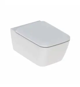 VÄGG-WC ICON SQUARE MED SITS RIMFREE, SLÄT UTSIDA, D54 GEBERIT