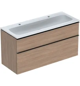 MÖBELPAKET ICON B120 EK,KTCT SLIM TVÄTTSTÄLL 2 LÅDOR HANDTAG LAVA MATT GEBERIT