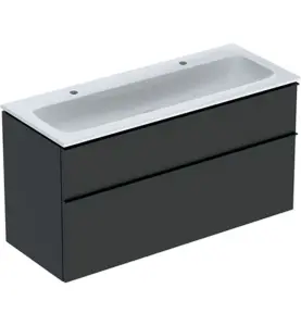 MÖBELPAKET ICON B120 LAV,KTCT SLIM TVÄTTSTÄLL 2 LÅDOR HANDTAG LAVA MATT GEBERIT