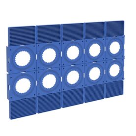 MONTAGEPLATTA 2X5XC/C60 MM 202X303 MM (4 ST 60X100 MM) FÖR VATETTE BOCKFIXTUR V6 BLÅ VATETTE