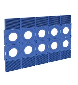 MONTAGEPLATTA 2X5XC/C60 MM 202X303 MM (4 ST 60X100 MM) FÖR VATETTE BOCKFIXTUR V6 BLÅ VATETTE