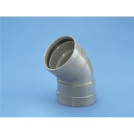 BÖJ 110 MM X 45° 2MUFF 15 STK PER FRP GRÅ WAFIX