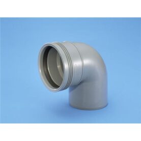 BÖJ 110 MM X 88,5° MUFF X SLÄTÄNDA, KORT 15 STK PER FRP GRÅ WAFIX