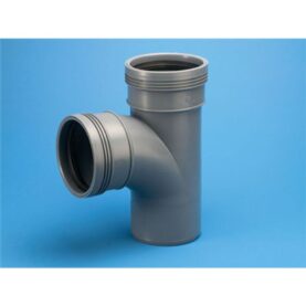 GRENRÖR 110X110 MM X 88,5° 2MUFF X SLÄTÄNDA, SVÄNGT 10 STK PER FRP GRÅ WAFIX