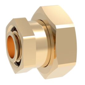 DUBBELMUTTER 15(G1/2") X G3/4" GUL VATETTE