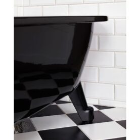 FÖTTER TILL TASSBADKAR 6316 SVART 2 ST GBG