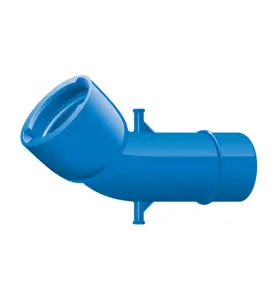 BÖJ DN200X45° 1MUFF BLÅ VRS-SYSTEM