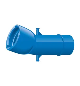 BÖJ DN 250X22° 1MUFF BLÅ VRS-SYSTEM