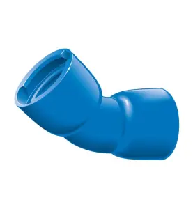 BÖJ 500X45° 2MUFF BLÅ VRS-SYSTEM