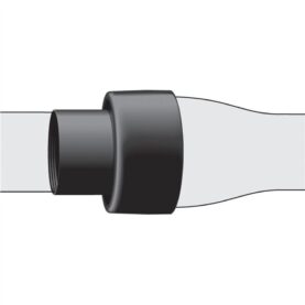 SKYDDSMUFF DN100 2 ANSLUTNINGAR SVART VRS-SYSTEM