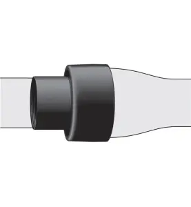 SKYDDSMUFF DN200 2 ANSLUTNINGAR SVART VRS-SYSTEM
