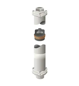 KOMPLETT CYLINDER GÅRDSPUMP NR 12, ORIGINAL GRÅ GUSTAVSBERG RÖRSYSTEM