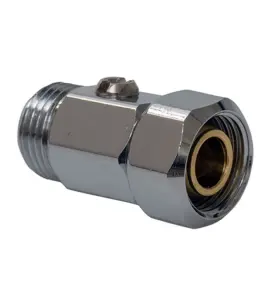 KULVENTIL DR G15 TILL FÖRDELARE MED LÖPMUTTER FÖRKROMAD MÄSSING AQUA PLUS UPONOR