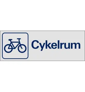 TRIVSELSKYLT CYKELRUM 225X80 MM