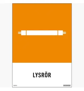 MILJÖDEKAL LYSRÖR 148X210 MM