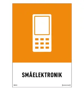 MILJÖDEKAL SMÅELEKTRONIK 148X210 MM