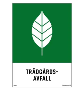 MILJÖDEKAL TRÄDGÅRDSAVFALL 148X210 MM