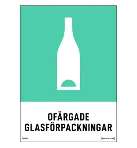 MILJÖDEKAL OFÄRGADE GLASFÖRPACKNINGAR 148X210 MM