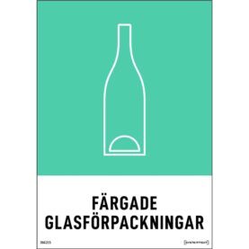 MILJÖDEKAL FÄRGADE GLASFÖRPACKNINGAR 148X210 MM