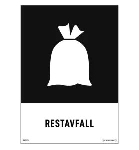 MILJÖDEKAL RESTAVFALL 148X210 MM