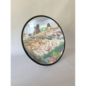 ÖVERVAKNINGSSPEGEL IS35 SVART SARG Ø350 MM PEKUMA