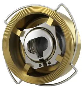 DISCOBACKVENTIL MÄSSING PN16 AL2075 100