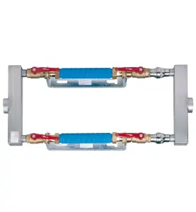 VATTENMÄTARKONSOL PARALLELL 260B G50 FÖR 2 X 260 MM MÄTARE, INVÄNDIG GÄNGA
