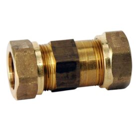 RAK KOPPLING 28 MM 2KLÄMRING, FÖRLÄNGD MÄSSING VATETTE