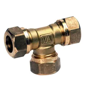 REPARATIONS T-RÖR 16X15 MM 3KLÄMRING MÄSSING VATETTE