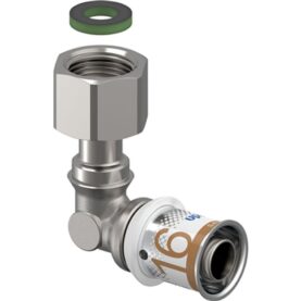 VINKEL 16-G3/4"SN MED LÖPMUTTER S-PRESS PLUS UPONOR