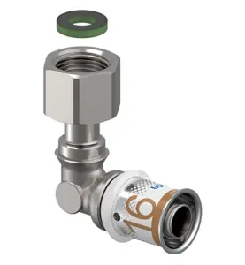 VINKEL 16-G3/4"SN MED LÖPMUTTER S-PRESS PLUS UPONOR