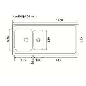 DISKBÄNK ATLANTIC G14-610, VÄNDBAR INTRA