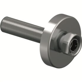 NIPPEL AQUA PLUS MED LÖPMUTTER G15XM26 MED TÄCKBRICKA, KONTÄTNING FÖRKROMAD UPONOR