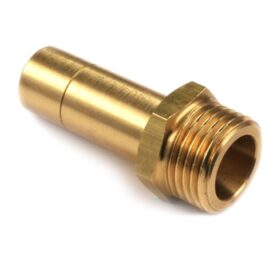 RAK KOPPLING IS 15 MM X G15 SLÄTÄNDA X UTVÄNDIG GÄNGA MÄSSING ROTH