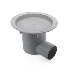 GOLVBRUNN PS 75 D UMP Ø75MM  SIDOUTLOPP, DJUPBYGGANDE UTAN MATTPAKET GRÅ JAFO