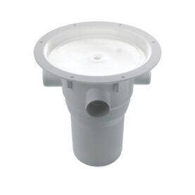 GOLVBRUNN PBX 110 UMP Ø110MM  BOTTENUTLOPP UTAN MATTPAKET, 4 EXTRA INLOPP GRÅ JAFO