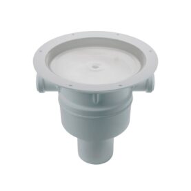 GOLVBRUNN PBX 75 UMP Ø75MM  BOTTENUTLOPP UTAN MATTPAKET, 3 EXTRA INLOPP GRÅ JAFO