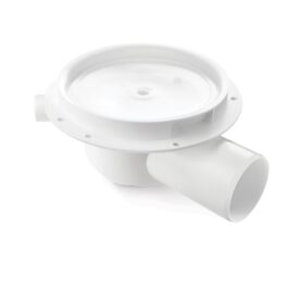 GOLVBRUNN PS 75 XTRA UMP Ø75MM  SIDOUTLOPP UTAN MATTPAKET, 2 EXTRA INLOPP VIT JAFO