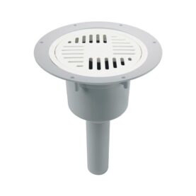 GOLVBRUNN PBL 50 MP Ø50MM  BOTTENUTLOPP MED MATTPAKET, LÅNGT UTLOPP GRÅ JAFO