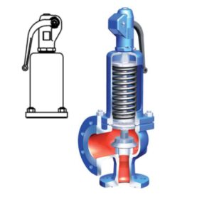 SÄKERHETSVENTIL ARI 25.901-100/150 ÖPT 10 BAR SEGJÄRNSFLÄNS