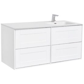 MÖBELPAKET GABRIELLA 120 CM VIT MATT INKL TVÄTTSTÄLL ALTERNA