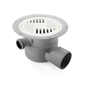 GOLVBRUNN PSX 75 MP SIDOUTLOPP MED MATTPAKET, 3 EXTRA INLOPP GRÅ JAFO