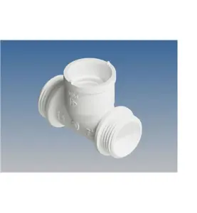 T-RÖR 2 X 3/4 X EUROCONE VIT HENCO