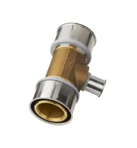 T-RÖR MS 50X20X50 MM 3MUFF MÄSSING/ROSTFRI ROTH