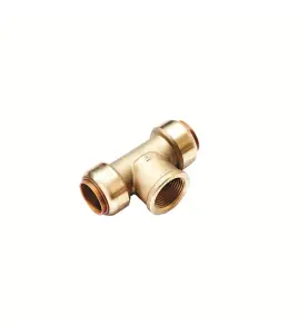 T-RÖR 22 MM XG15 INSTICK X INVÄNDIG GÄNGA MÄSSING ROTH