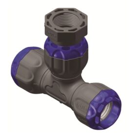 T-KOPPLING ISIFLO SPRINT 132 25 MMXG20 2MUFF X INVÄNDIG GÄNGA SVART/ BLÅ