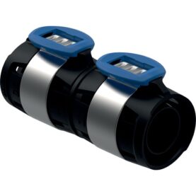 RAK KOPPLING 16 MM SVART/STÅL FLOWFIT GEBERIT